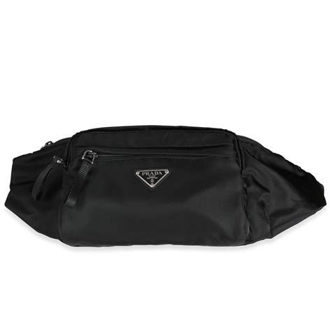 marsupio prada|Prada Unisex Marsupio Belt Waist Bag Black Nylon Tessuto .